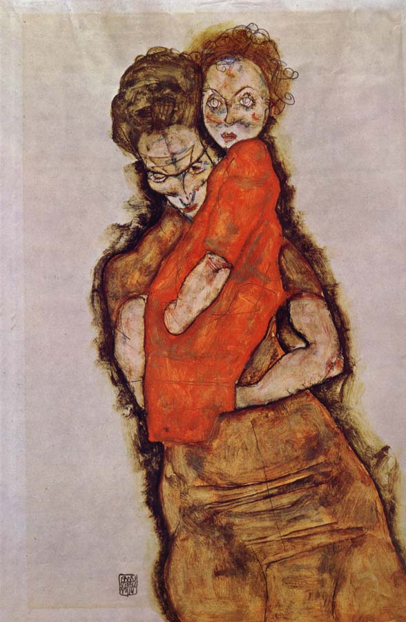 Egon Schiele Mother and Child